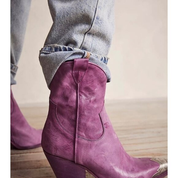 Free People Brayden Western boot  Orchid NWOB 38 8 - Picture 1 of 12